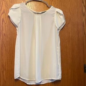 Cream top, size M